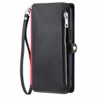 For Xiaomi 15 Leather Stitching Multi-card Slot Zipper Phone Case(Black) - 2