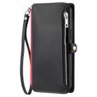 For Xiaomi 15 Pro Leather Stitching Multi-card Slot Zipper Phone Case(Black) - 2