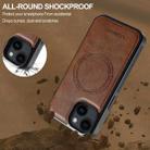 For iPhone 13 mini LC.IMEEKE Magsafe Phone Case(Brown) - 2