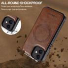 For iPhone 12 mini LC.IMEEKE Magsafe Phone Case(Brown) - 2