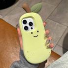 For iPhone 16 Pro Max Cartoon 3D Silicone Phone Case(Pear) - 1