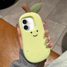 For iPhone 16 Plus Cartoon 3D Silicone Phone Case(Pear) - 1