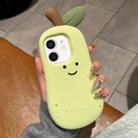 For iPhone 12 Cartoon 3D Silicone Phone Case(Pear) - 1