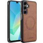For Samsung Galaxy S23 FE 5G LC.IMEEKE Magsafe Phone Case(Brown) - 1