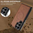 For Samsung Galaxy S23 Ultra 5G LC.IMEEKE Magsafe Phone Case(Brown) - 2