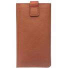 For iPhone XS Max QIALINO Nappa Texture Top-grain Leather Horizontal Flip Wallet Case with Card Slots(Brown) - 1