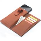 For iPhone XS Max QIALINO Nappa Texture Top-grain Leather Horizontal Flip Wallet Case with Card Slots(Brown) - 3