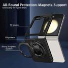 For Samsung Galaxy Z Flip5 360 Rotation Ring Holder MagSafe Shockproof PC Phone Case(Black) - 2