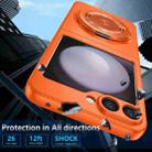 For Samsung Galaxy Z Flip6 360 Rotation Ring Holder MagSafe Shockproof PC Phone Case(Orange) - 3