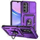 For Samsung Galaxy A16 5G Sliding Camshield Holder Phone Case(Purple) - 1