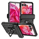 For Motorola razr 50 Sliding Camshield Holder Phone Case(Black) - 1