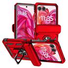 For Motorola razr 50 Sliding Camshield Holder Phone Case(Red) - 1