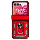 For Motorola razr 50 Sliding Camshield Holder Phone Case(Red) - 2