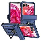 For Motorola razr 50 Sliding Camshield Holder Phone Case(Blue) - 1