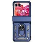 For Motorola razr 50 Sliding Camshield Holder Phone Case(Blue) - 2