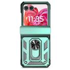 For Motorola razr 50 Sliding Camshield Holder Phone Case(Green) - 2