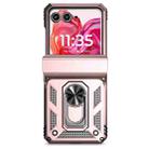 For Motorola razr 50 Sliding Camshield Holder Phone Case(Rose Gold) - 2