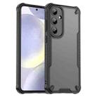 For Samsung Galaxy S24+ 5G Armor Glaze PC Hybrid TPU Phone Case(Black) - 1