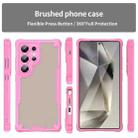For Samsung Galaxy S25 Ultra 5G Armor Glaze PC Hybrid TPU Phone Case(Pink) - 2