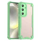 For Samsung Galaxy S25 5G Armor Glaze PC Hybrid TPU Phone Case(Green) - 1