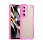 For Samsung Galaxy S25 FE 5G Armor Glaze PC Hybrid TPU Phone Case(Pink) - 1