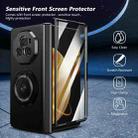 For Honor Magic V3 Gold Medal Rotating Folding Series Ring Holder Phone Case(Black) - 2