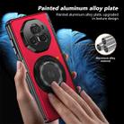 For Honor Magic V3 Gold Medal Rotating Folding Series Ring Holder Phone Case(Red) - 3