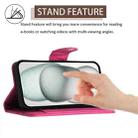 For Doogee Note 59 5G / Note 59 Pro Rhombic Texture Flip Leather Phone Case with Lanyard(Rose Red) - 3