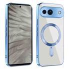 For Google Pixel 7a CD Texture Plating TPU MagSafe Phone Case(Sierra Blue) - 1