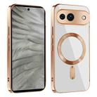 For Google Pixel 7a CD Texture Plating TPU MagSafe Phone Case(Gold) - 1