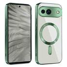 For Google Pixel 7a CD Texture Plating TPU MagSafe Phone Case(Dark Green) - 1