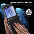 For Samsung Galaxy Z Flip6 Gold Medal Rotating Folding Series Ring Holder Phone Case(Black) - 3