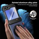 For Samsung Galaxy Z Flip6 Gold Medal Rotating Folding Series Ring Holder Phone Case(Blue) - 3