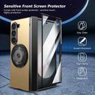 For Samsung Galaxy Z Fold6 Gold Medal Rotating Folding Series Ring Holder Phone Case(Gold) - 2
