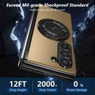 For Samsung Galaxy Z Fold6 Gold Medal Rotating Folding Series Ring Holder Phone Case(Gold) - 3