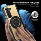 For Samsung Galaxy Z Fold5 Gold Medal Rotating Folding Series Ring Holder Phone Case(Gold) - 3