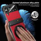 For Samsung Galaxy Z Flip3 Gold Medal Rotating Folding Series Ring Holder Phone Case(Red) - 3