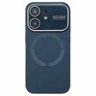 For iPhone 11 Large Window Acrylic Glass Lens MagSafe Silicone Phone Case(Graphite Grey) - 1