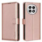 For OnePlus 13 Litchi Texture RFID Anti-theft Leather Phone Case(Gold) - 1