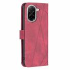 For Xiaomi Poco C71 Magnetic Buckle Rhombus Texture Leather Phone Case(Red) - 3