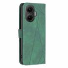 For Xiaomi Poco F7 5G Global Magnetic Buckle Rhombus Texture Leather Phone Case(Green) - 3