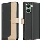 For Xiaomi Poco X7 Pro Color Matching RFID Anti-theft Leather Phone Case(Black) - 1