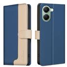 For Xiaomi Poco X7 Pro Color Matching RFID Anti-theft Leather Phone Case(Blue) - 1