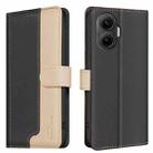 For Xiaomi Poco F7 5G Global Color Matching RFID Anti-theft Leather Phone Case(Black) - 1