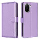 For Xiaomi Poco C71 Litchi Texture RFID Anti-theft Leather Phone Case(Purple) - 1