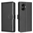 For Xiaomi Poco F7 5G Global Litchi Texture RFID Anti-theft Leather Phone Case(Black) - 1