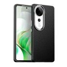 For vivo V40 Pro 5G Carbon Fiber Series IMD Phone Case(Black) - 1