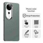 For vivo V40 Pro 5G Carbon Fiber Series IMD Phone Case(Grey) - 2