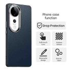 For vivo V40 Pro 5G Carbon Fiber Series IMD Phone Case(Blue) - 2