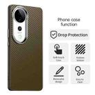 For vivo V40 5G Carbon Fiber Series IMD Phone Case(Brown) - 2